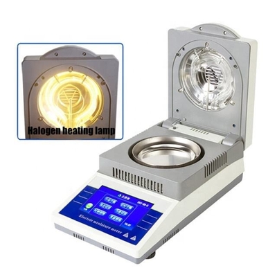 Çok Fonksiyonlu 50g Halojen Nem Analiz Cihazı Tahıl Nem Test Cihazı