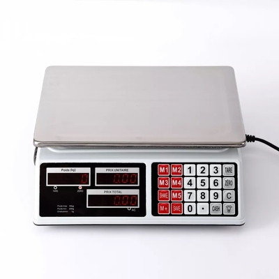 Dijital Düğmeler Yüksek Hassasiyetli Elektronik Terazi 30kg 40kg Hesaplama Ölçeği